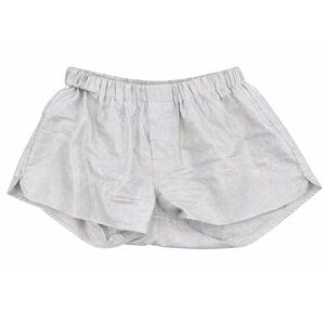 Marrakshi Life Silver Metallic Shorts Size XS